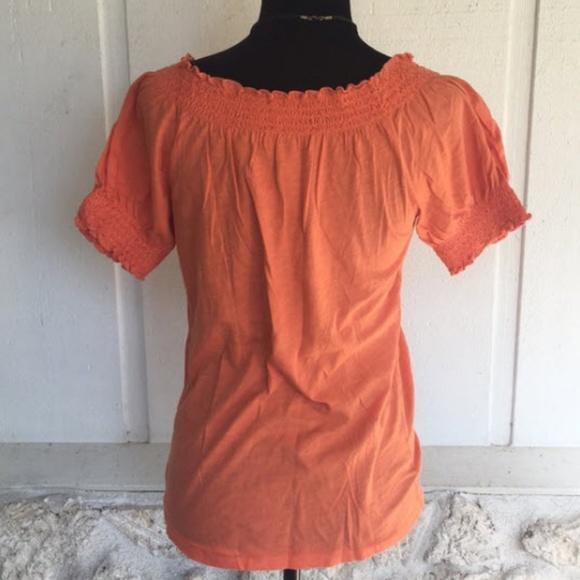 DONATED Ralph Lauren Orange knit blouse - Picture 4 of 6